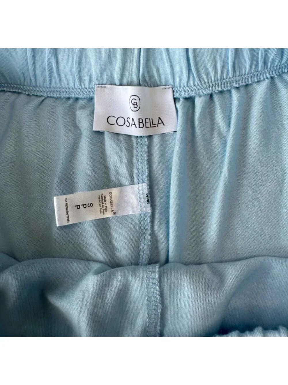 COSABELLA Bella Pajama Set Womens S 4-6 Blue Long Sleeve Top Boxer Shorts PJs - Picture 10 of 13